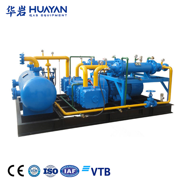 Hydrogen piston compressor